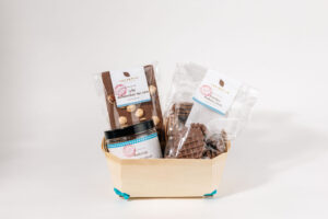 Suikervrije geschenkmand – chocoladegeluk zonder suiker