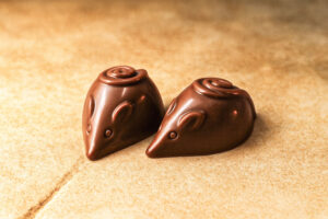 Chocolade muizen – Belgische melkchocolade met praliné